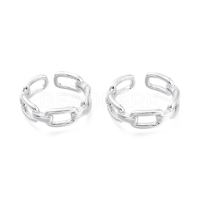 Brass Cuff Rings RJEW-F103-04-P-1