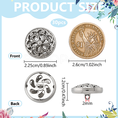 Alloy Shank Buttons FIND-WH0199-427P-1