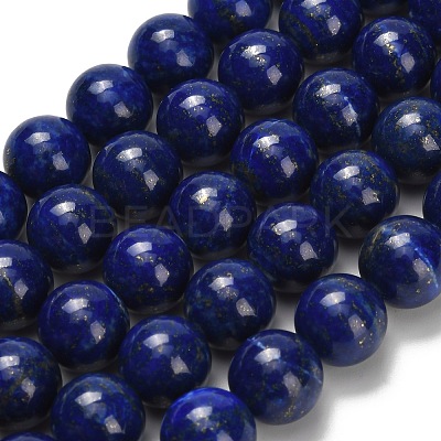 Natural Lapis Lazuli Beads Strands G-L642-B05-10mm-1