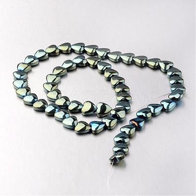 Electroplate Non-magnetic Synthetic Hematite Bead Strands G-F300-22B-07-1