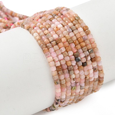 Natural Pink Opal Beads Strands G-Z104-C01-2mm-1