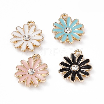 Alloy Rhinestone Pendants PALLOY-P287-01LG-1