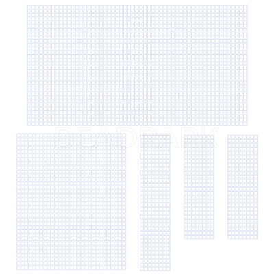 DIY Rectangle Plastic Mesh Sheet Sets DIY-WH0301-11-1