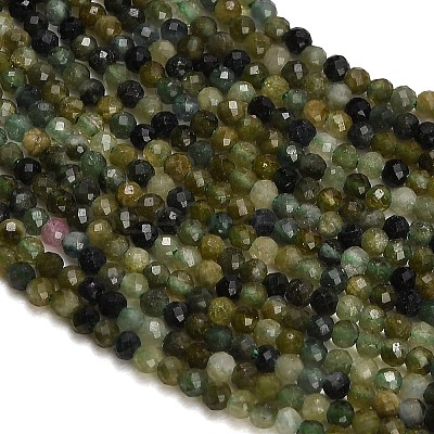 Natural Green Tourmaline Beads Strands GG-CBAA9B4-B01-01-1