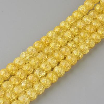 Synthetic Crackle Quartz Beads Strands GLAA-S134-10mm-17-1
