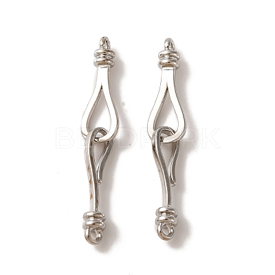 Brass Hook and S-Hook Clasps KK-U016-04P-1