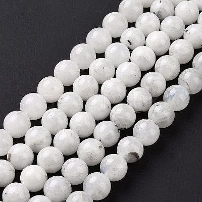 Natural Rainbow Moonstone Beads Strands G-I249-B04-03-1