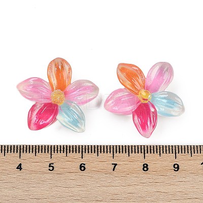 Flower Series Resin Cabochons CRES-Q008-01C-1