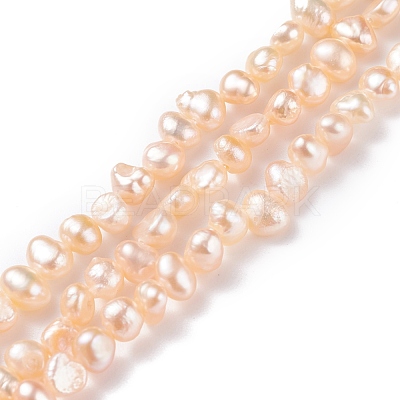 Natural Cultured Freshwater Pearl Beads Strands PEAR-P002-53D-1