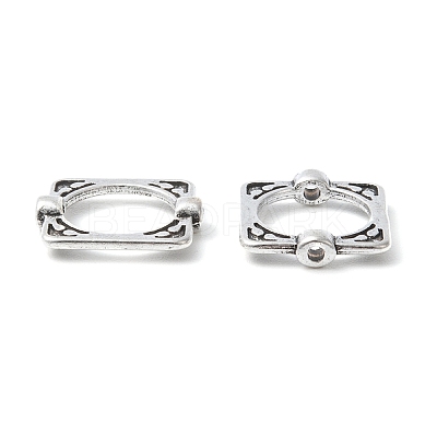 Tibetan Style Alloy Bead Frames X-TIBEB-6761-AS-FF-1