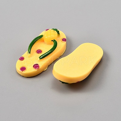 Friut Theme Resin Cabochons RESI-WH0038-39B-1