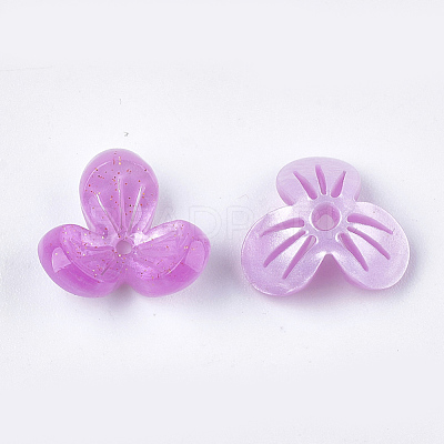 Cellulose Acetate(Resin) Bead Caps KK-S161-04D-1