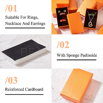 Rectangle Cardboard Paper Jewelry Box LS-CON-TAC0015-01G-1