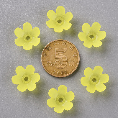 Frosted Acrylic Bead Caps MACR-S371-07A-717-1