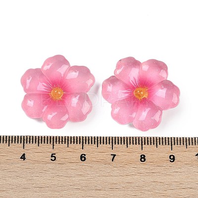 Flower Series Resin Cabochons CRES-Q008-01E-1