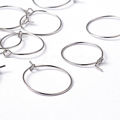 Brass Earrings Hoops X-EC067-1NF-1