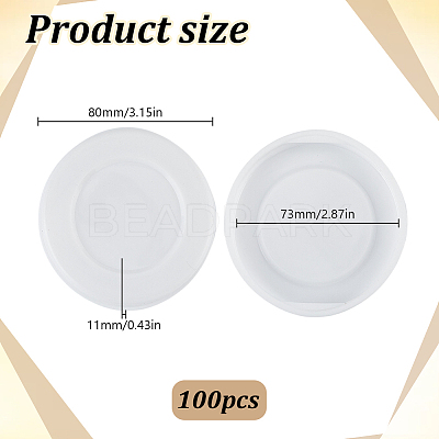 Plastic Paper Tube Cap KY-WH0049-68B-1