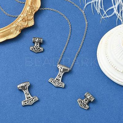 4Pcs 2 Styles 304 Stainless Steel Pendants STAS-CJ0002-86-1
