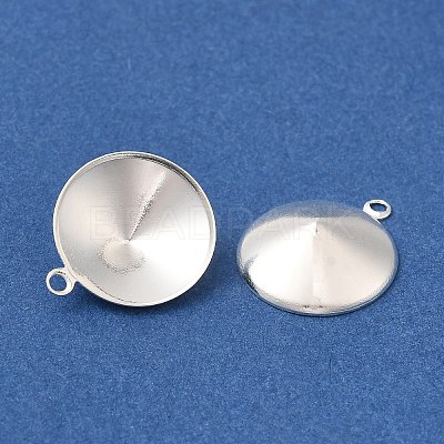 Ion Plating(IP) 304 Stainless Steel Pendant Pointed Back Rhinestone Settings STAS-U025-05D-S-1