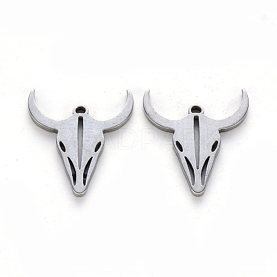 Tarnish Resistant 304 Stainless Steel Charms X-STAS-N092-52-1