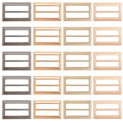 20Pcs 4 Colors Alloy Belt Buckles FIND-CL0001-36B-1