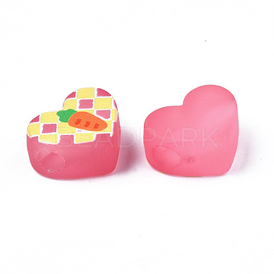 Transparent Printed Acrylic Beads MACR-S373-124-H07-1