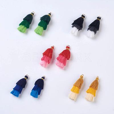 Polyester Tassel Pendants FIND-P026-A-1