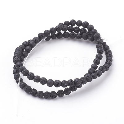 Natural Lava Rock Beads Strands X-g434-7-1