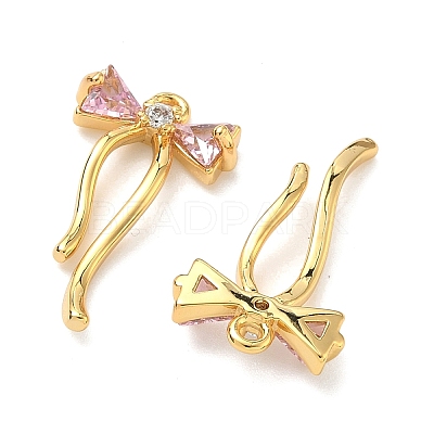 Brass Micro Pave Cubic Zirconia Pendants X-KK-A281-10G-03-1