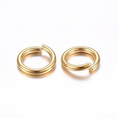 304 Stainless Steel Open Jump Rings STAS-O098-02G-15-1
