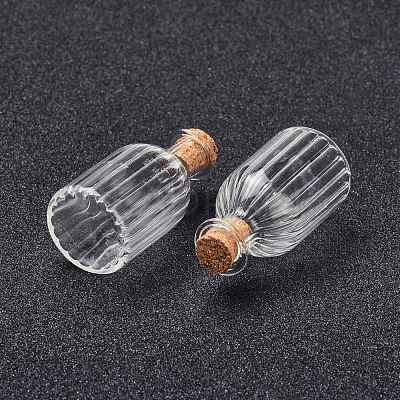 Glass Cork Bottles AJEW-O032-07-1