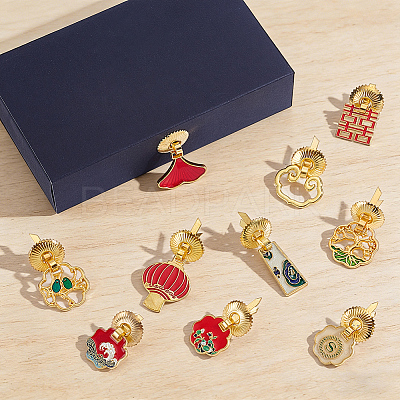 20Pcs 10 Styles Alloy & Iron Drawer Handles AJEW-GA0010-54-1