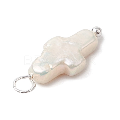 Natural Keshi Pearl Pendants PALLOY-JF02900-01-1