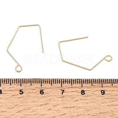 Brass Earring Hooks KK-CBA2395-11G-1