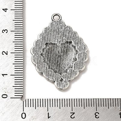 Tibetan Style Alloy Pendants X-PALLOY-M217-01I-AS-1