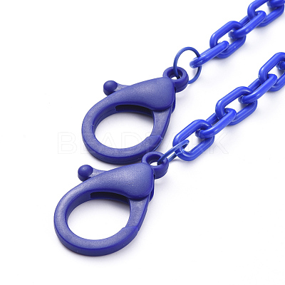 Personalized ABS Plastic Cable Chain Necklaces NJEW-JN02849-06-1