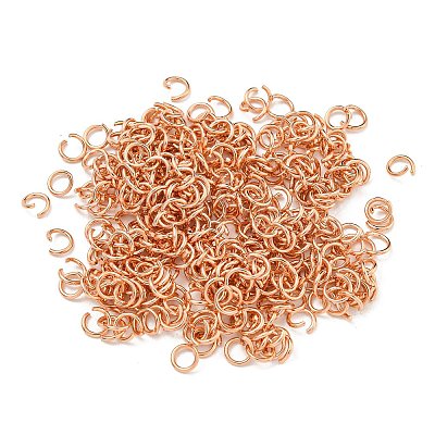 304 Stainless Steel Open Jump Rings STAS-O107-06RG-E-1