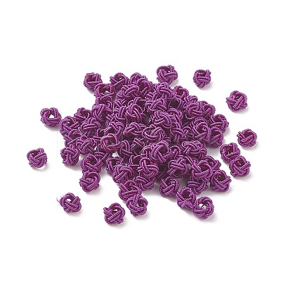 100Pcs Nylon Cord Woven Beads NWIR-XCP0001-12-1