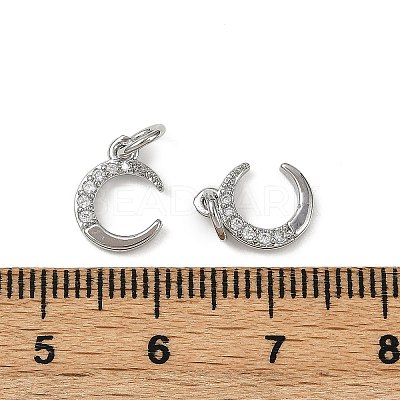 Brass Micro Pave Cubic Zirconia Pendants KK-R230-01P-1