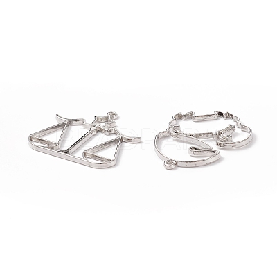 Zinc Alloy Open Back Bezel Pendants PALLOY-D580-05P-1