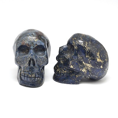 Skull Natural Pyrite Dyed Beads G-I128-08-1