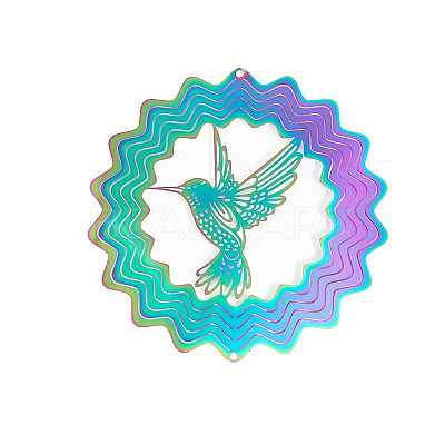 Stainless Steel 3D Wind Spinners PW-WG08C7F-14-1