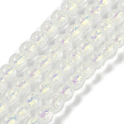 Handmade Foil Lampwork Beads Strands FOIL-K003-06B-10-1