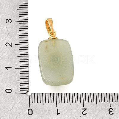 Natural Green Aventurine Pendants G-T151-02J-1