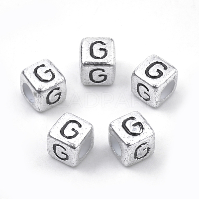 Plated Acrylic Beads PB43C9308-G-01-1