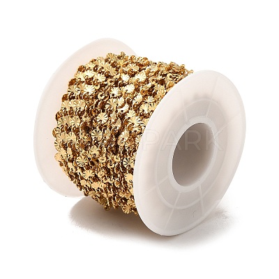 Ion Plating(IP) 304 Stainless Steel Flower Link Chains STAS-B041-08G-1