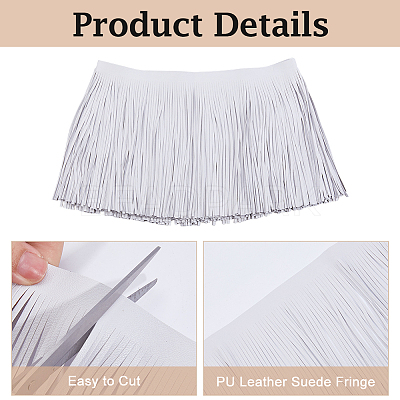 3M PU Leather Fringe Trim DIY-HS0002-30A-1