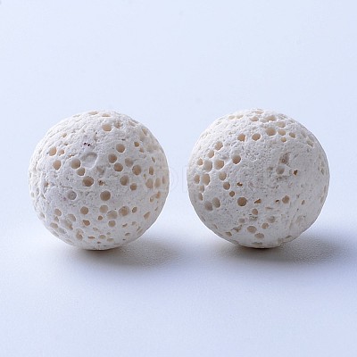 Unwaxed Natural Lava Rock Beads G-F325-16mm-11-1
