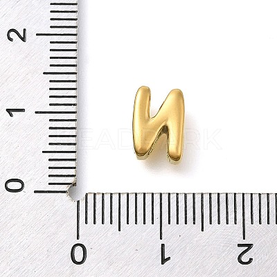Ion Plating(IP) 304 Stainless Steel Slide Charms STAS-B075-37G-N-1
