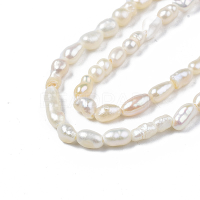 Natural Cultured Freshwater Pearl Beads Strands X-PEAR-N012-02F-1